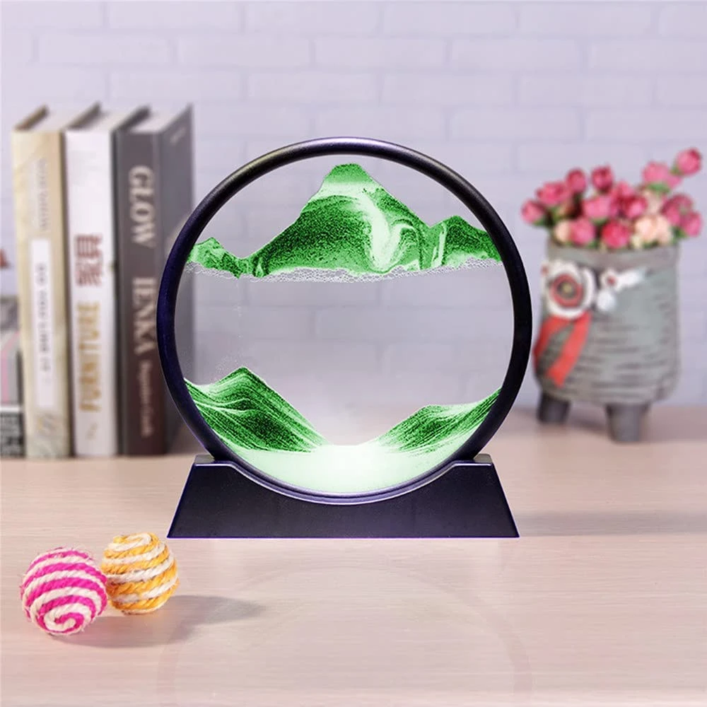 Moving Sand Art Frame - Green view 8