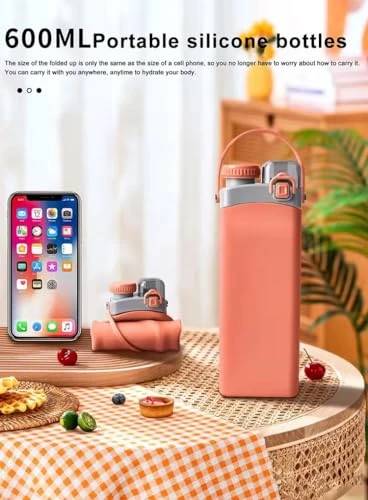 Water Bottle - Silicone, Foldable view 4