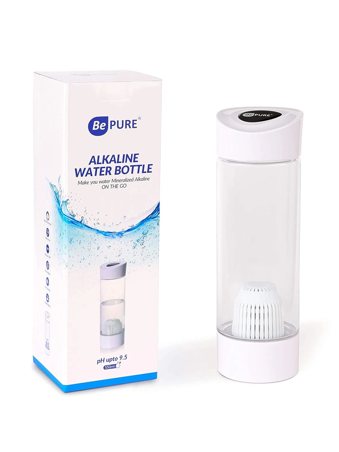 Water Bottle - 650ml, Blue view 5