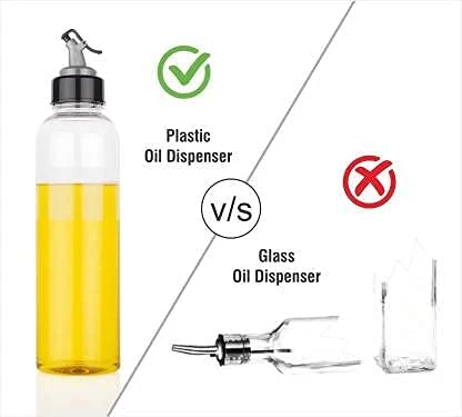 Stainless Steel Oil Dispenser - Plastic view 2