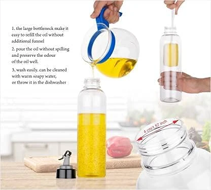 Stainless Steel Oil Dispenser - Plastic view 6