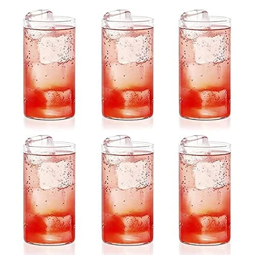 Heavy Unbreakable Stylish Plastic Transparent Glass - 330 Ml, 6 Pcs, Plastic view 4