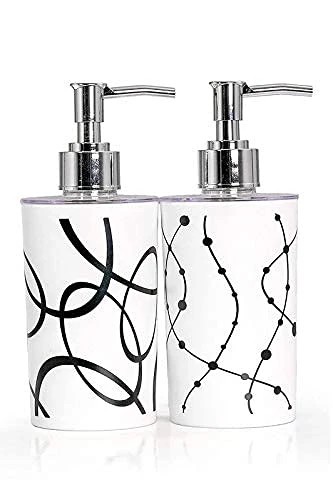 Soap Dispenser - Pack of 2, White, Plastic view 3