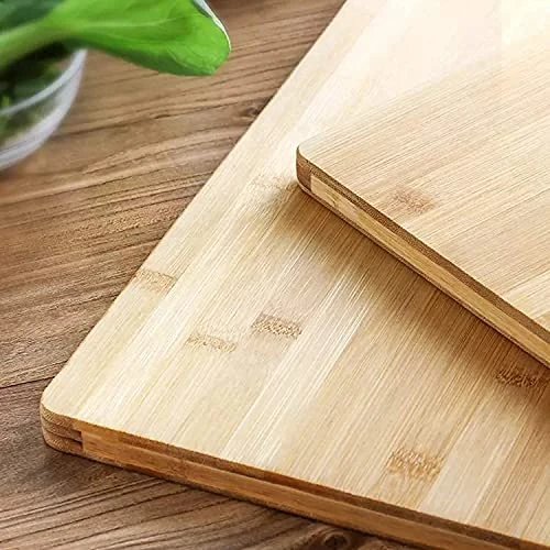 Kitchen Cutting Board - 34 X 24 Cm, Wooden, Stainless Steel view 2