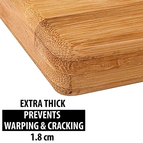 Kitchen Cutting Board - 34 X 24 Cm, Wooden, Stainless Steel view 5