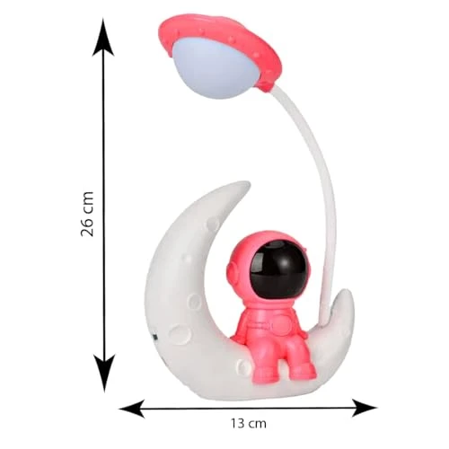 LED Study Table Lamp Astronaut Moon - Pack of 1, Pink view 6