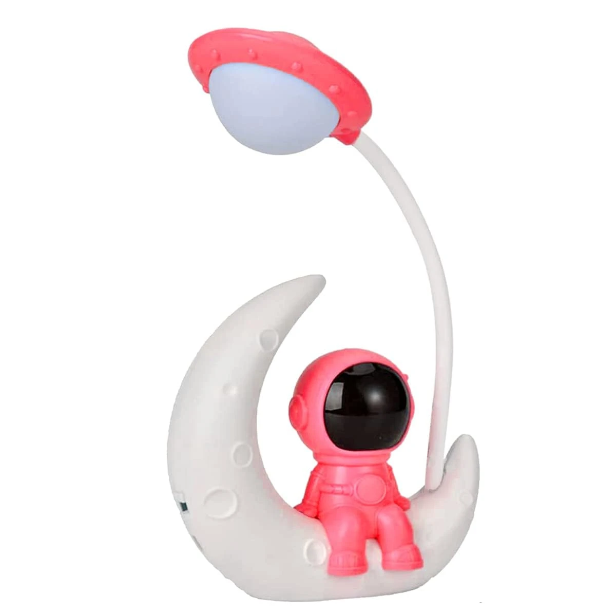 LED Study Table Lamp Astronaut Moon - Pack of 1, Pink view 7