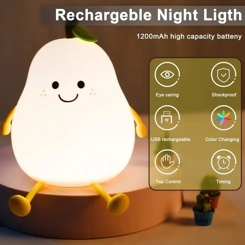 LED Night Lamp - Rechargeable, Silicone view 6