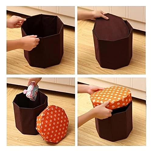 Multi Functional Folding Storage Bench Footrest view 5