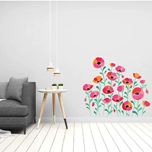 Poppies Flower Wall Sticker view 2