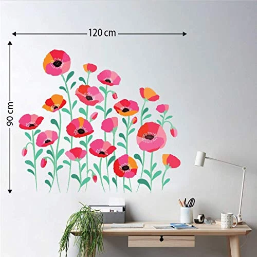 Poppies Flower Wall Sticker view 7