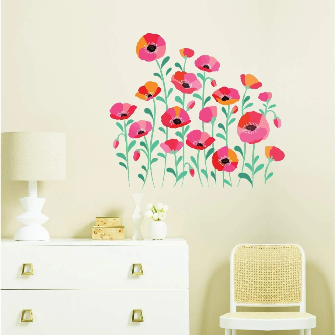 Poppies Flower Wall Sticker view 8