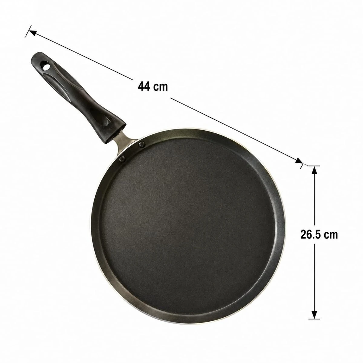 iINTELLIGENCEi Aluminium Non-Stick Dosa Tawa with Handle, 29 cm, 1 Qty view 3