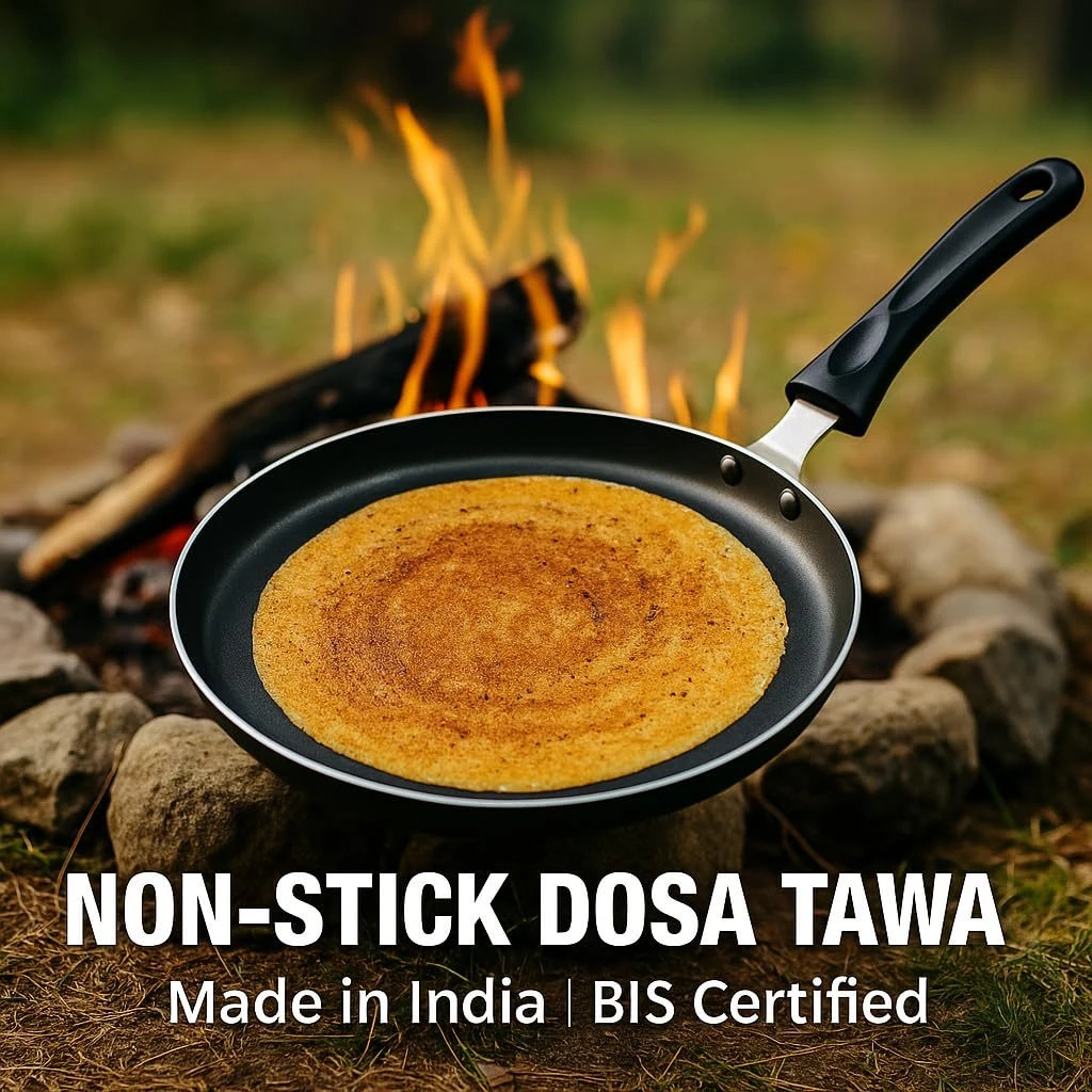 iINTELLIGENCEi Aluminium Non-Stick Dosa Tawa with Handle, 29 cm, 1 Qty view 6