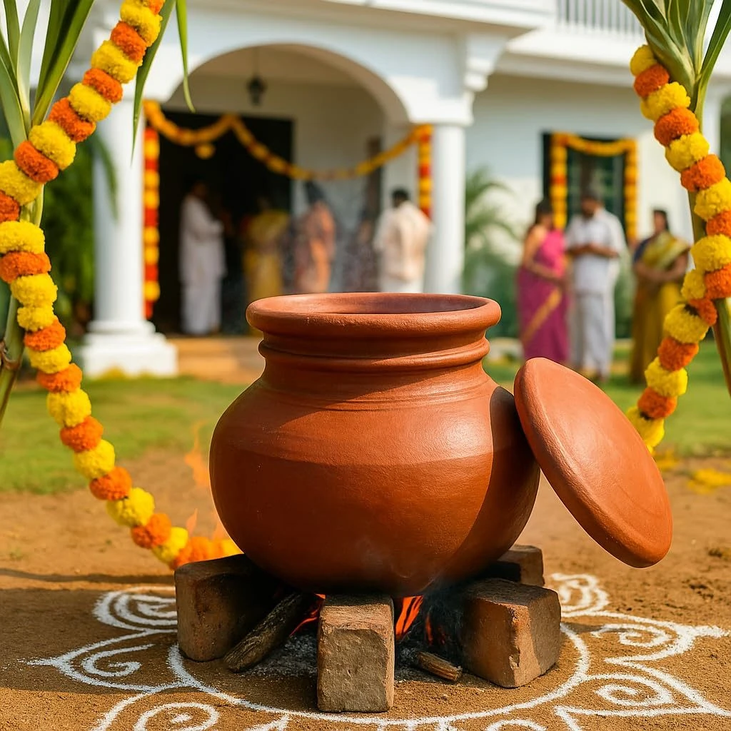 iINTELLIGENCEi Clay Pongal Pot with Lid, Pongal Panai, 2.5 Litre, 1 Qty view 6