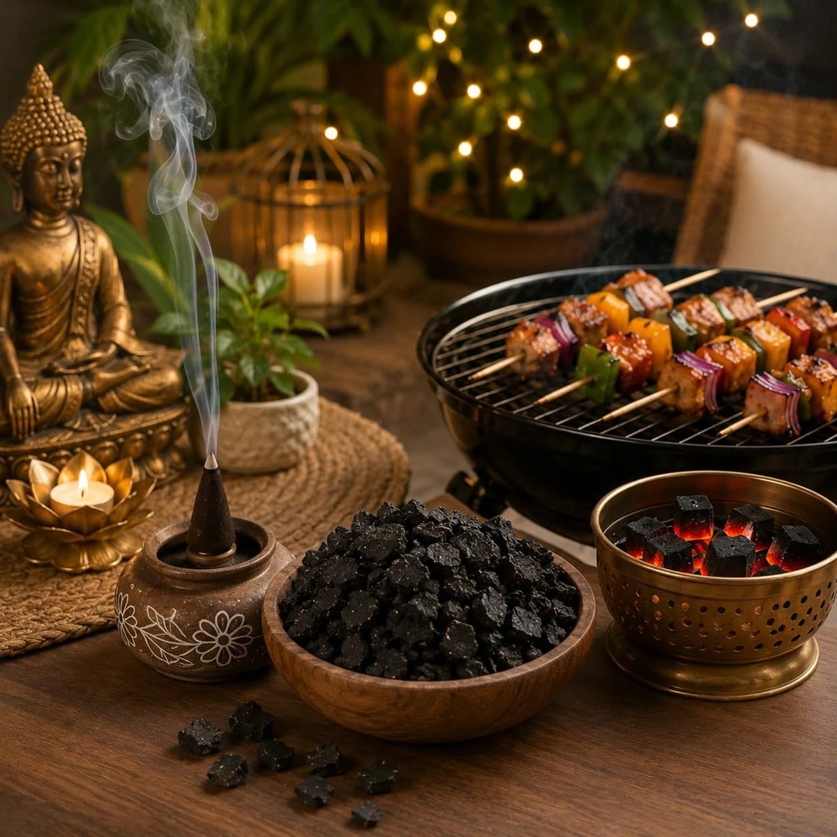 Coconut Shell Charcoal, 500 gm, 1 Qty view 6