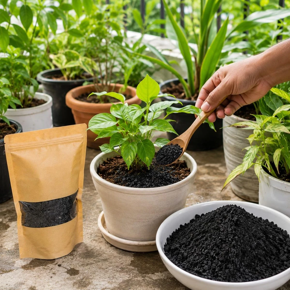 Coconut Charcoal Powder 500g, 1 Qty view 4