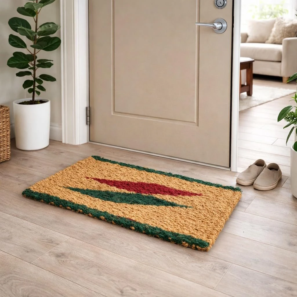 Coir Door Mat, Natural Coconut Fibre, 52 x 31 cm, 1 Qty view 8