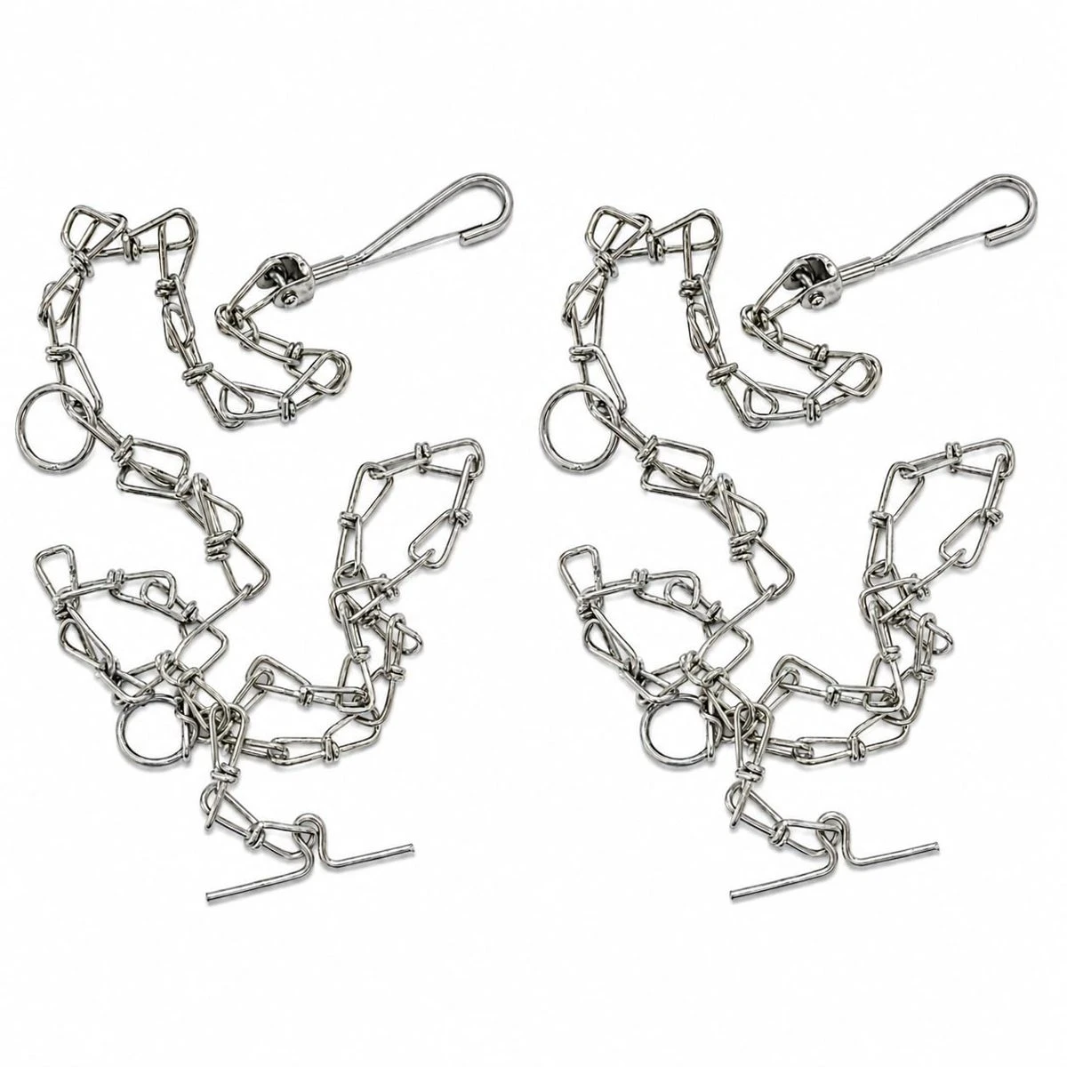 Dog Chain Lead, Heavy Duty Metal Leash, 175 cm, 2 Qty view 1