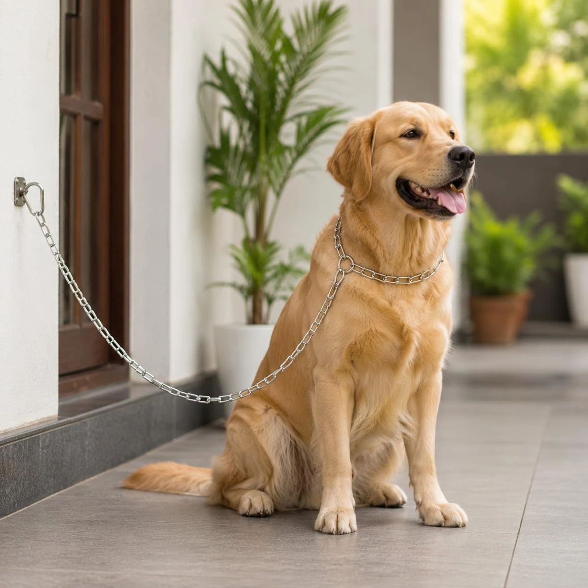Dog Chain Lead, Heavy Duty Metal Leash, 175 cm, 1 Qty view 8
