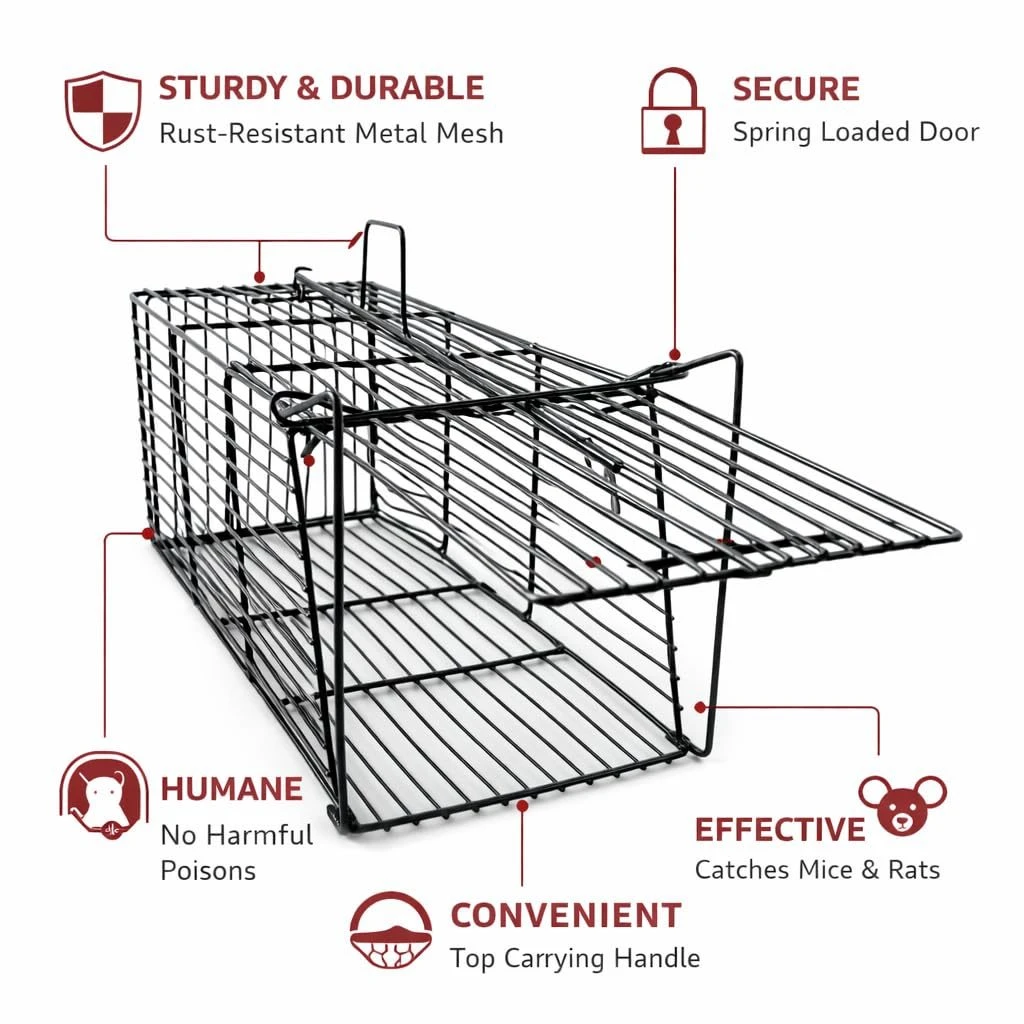 Rat Trap, Iron, 42 x 18.5 x 20 cm, 1 Qty view 2