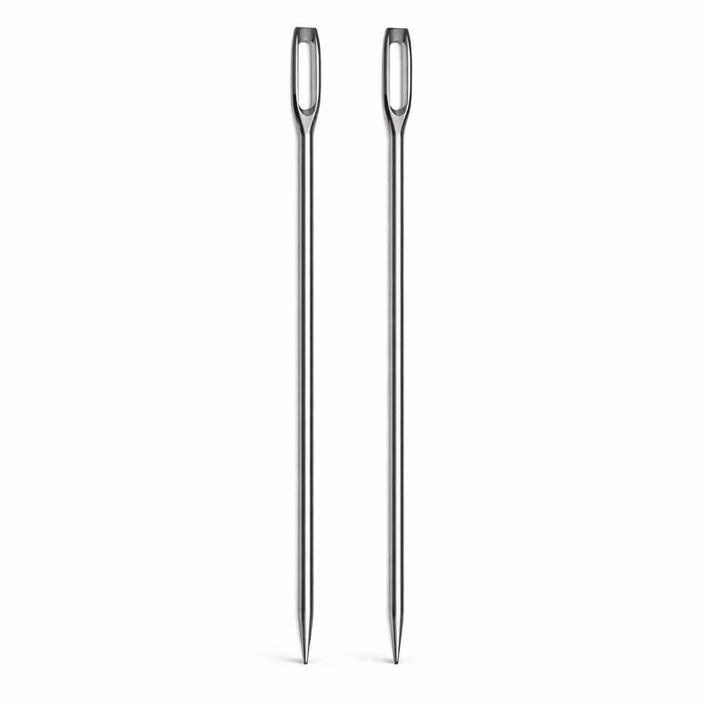 Sack Needle Sewing, Steel, 20x0.5x0.5 cm, 2 Qty view 1
