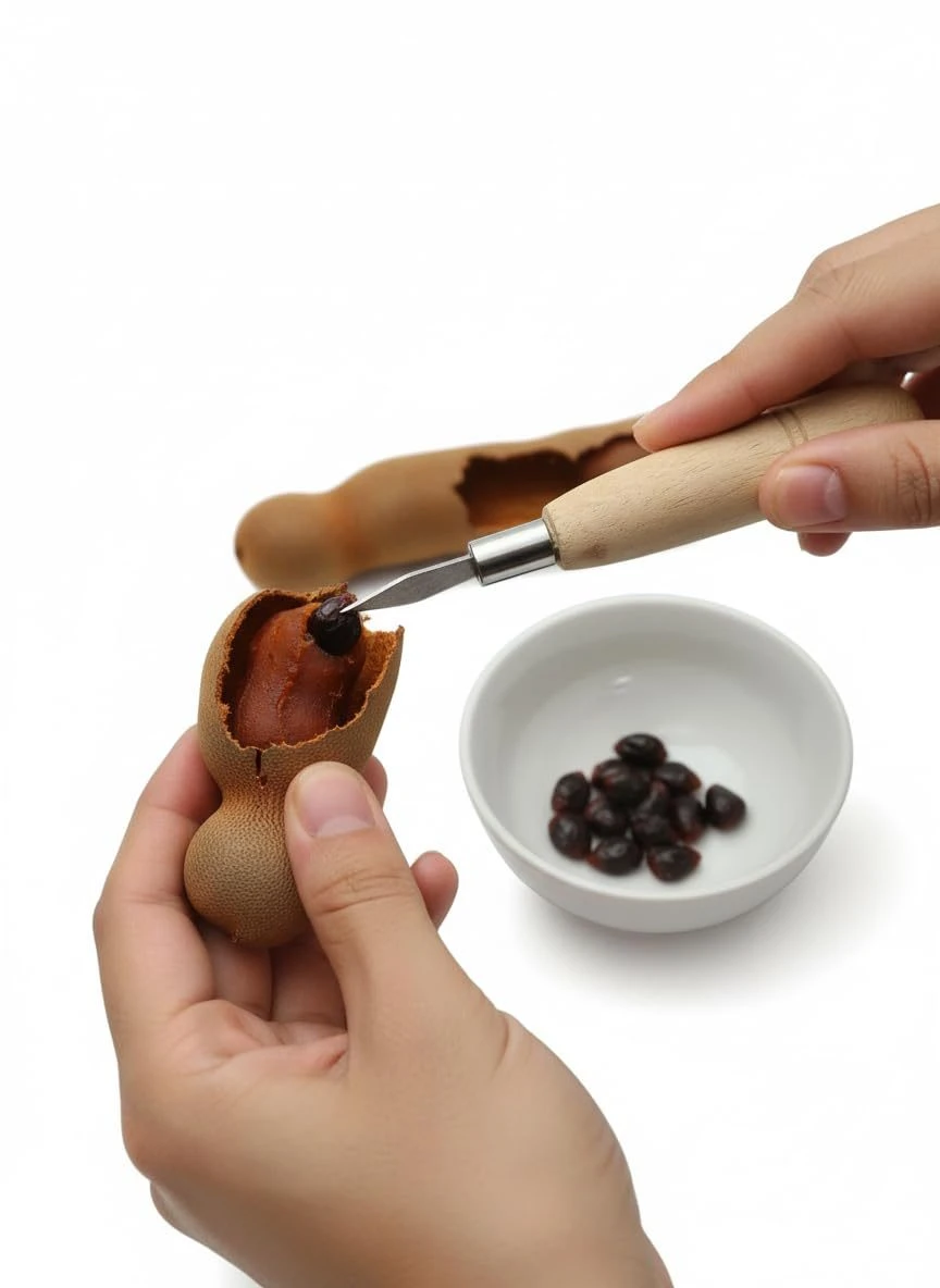 iINTELLIGENCEi Tamarind Seed Remover Kitchen Tool, 12x2x2 cm, 2 Qty view 8