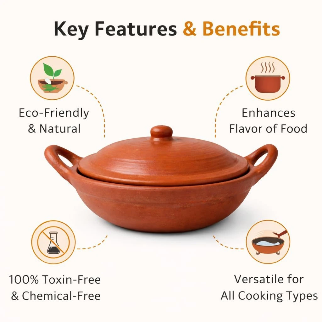 iINTELLIGENCEi Clay Appam Maker with Lid, 1 Qty view 2