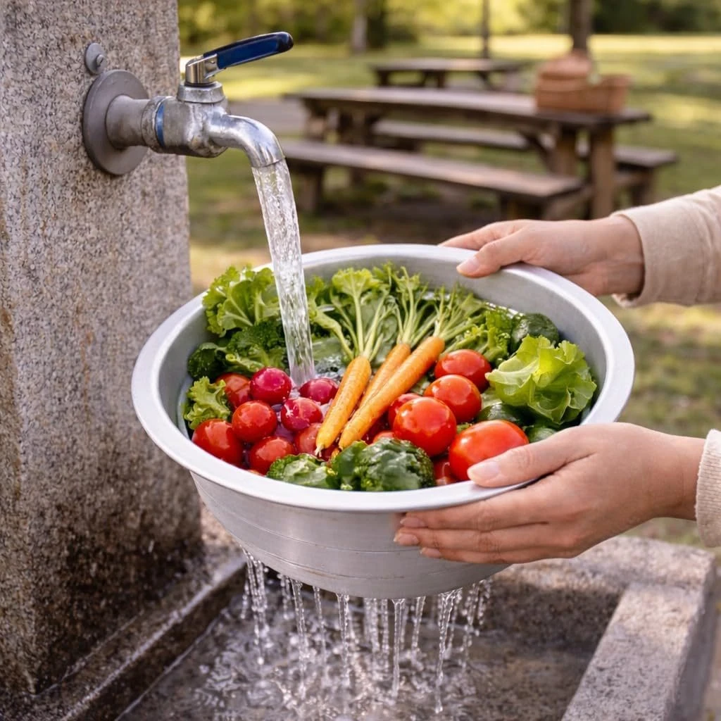 iINTELLIGENCEi Aluminium Food Strainer, 27x27x7.5 cm, 1 Qty view 5