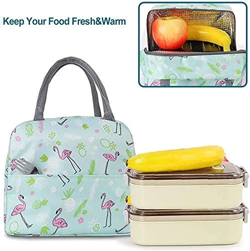 Design Studio - Insulated Lunch Bag for Office Men, Women and Kids, Canvas Tiffin Bag for School, Picnic, Work, Carry Bag for Lunch Box (Multi-Print)(Assorted Colours) view 4