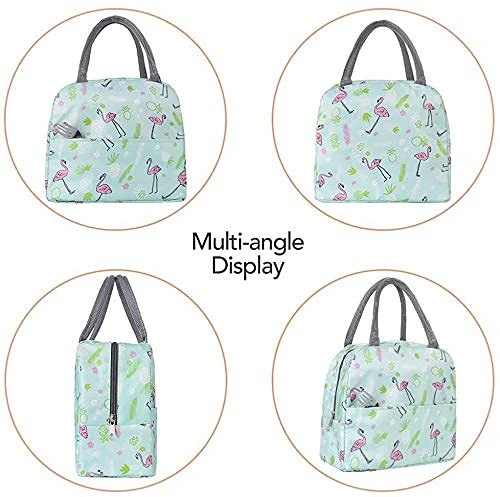 Design Studio - Insulated Lunch Bag for Office Men, Women and Kids, Canvas Tiffin Bag for School, Picnic, Work, Carry Bag for Lunch Box (Multi-Print)(Assorted Colours) view 5