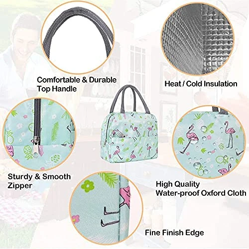 Design Studio - Insulated Lunch Bag for Office Men, Women and Kids, Canvas Tiffin Bag for School, Picnic, Work, Carry Bag for Lunch Box (Multi-Print)(Assorted Colours) view 6