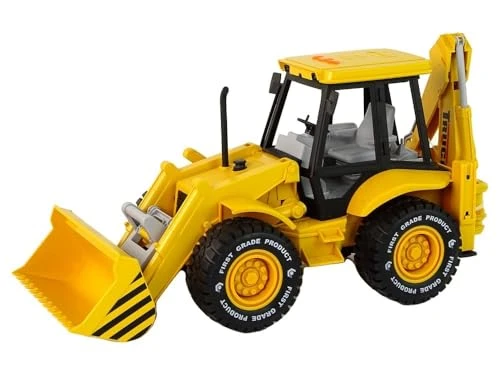 Design Studio JCB Excavator Toy for Kids 3+ Years | Backhoe Loader Construction Truck with Front Shovel, Movable Digging Arm, Sound & Light | Heavy Duty Construction Vehicle Toy for Boys & Girls view 2
