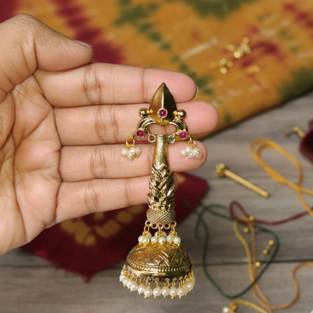 Tahaniya Trendy Kashmiri Jhumka Jhumki Earring view 1