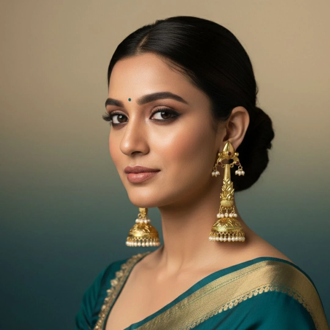 Tahaniya Trendy Kashmiri Jhumka Jhumki Earring view 2