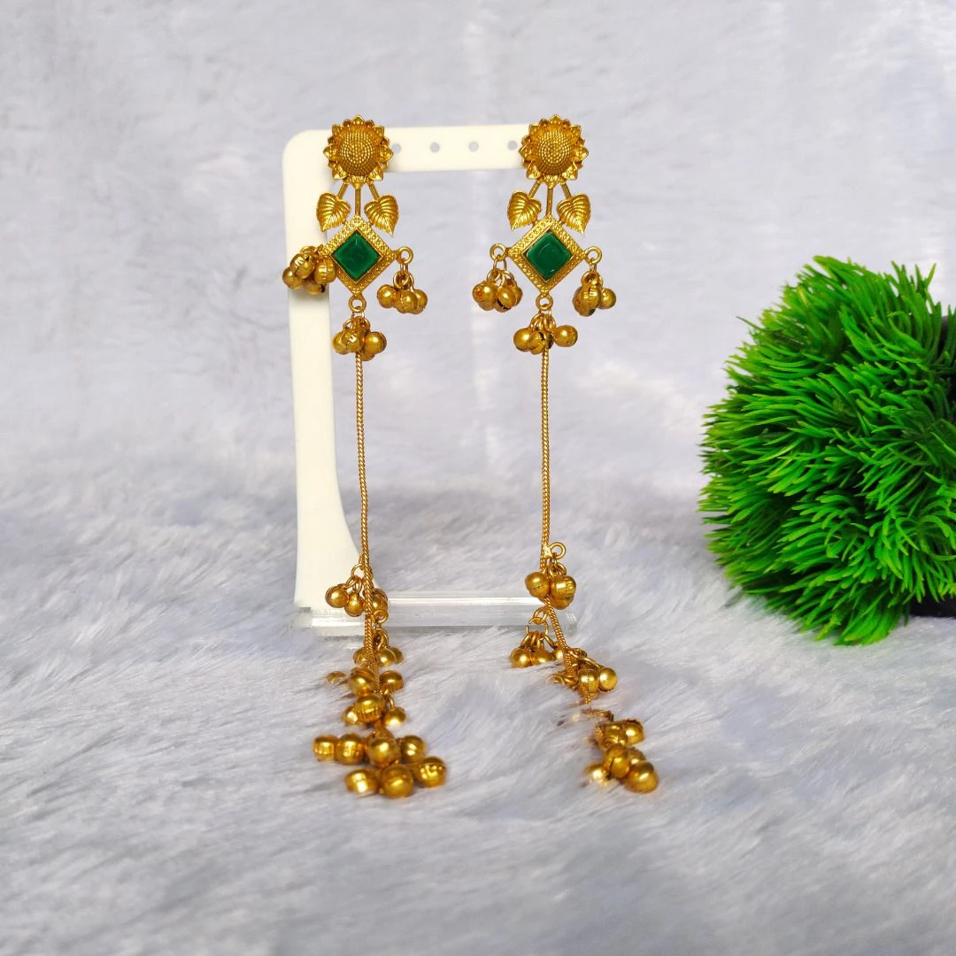 Tahaniya Tradiitional Ghungroo Jhumkaa Jhumki Earring view 5