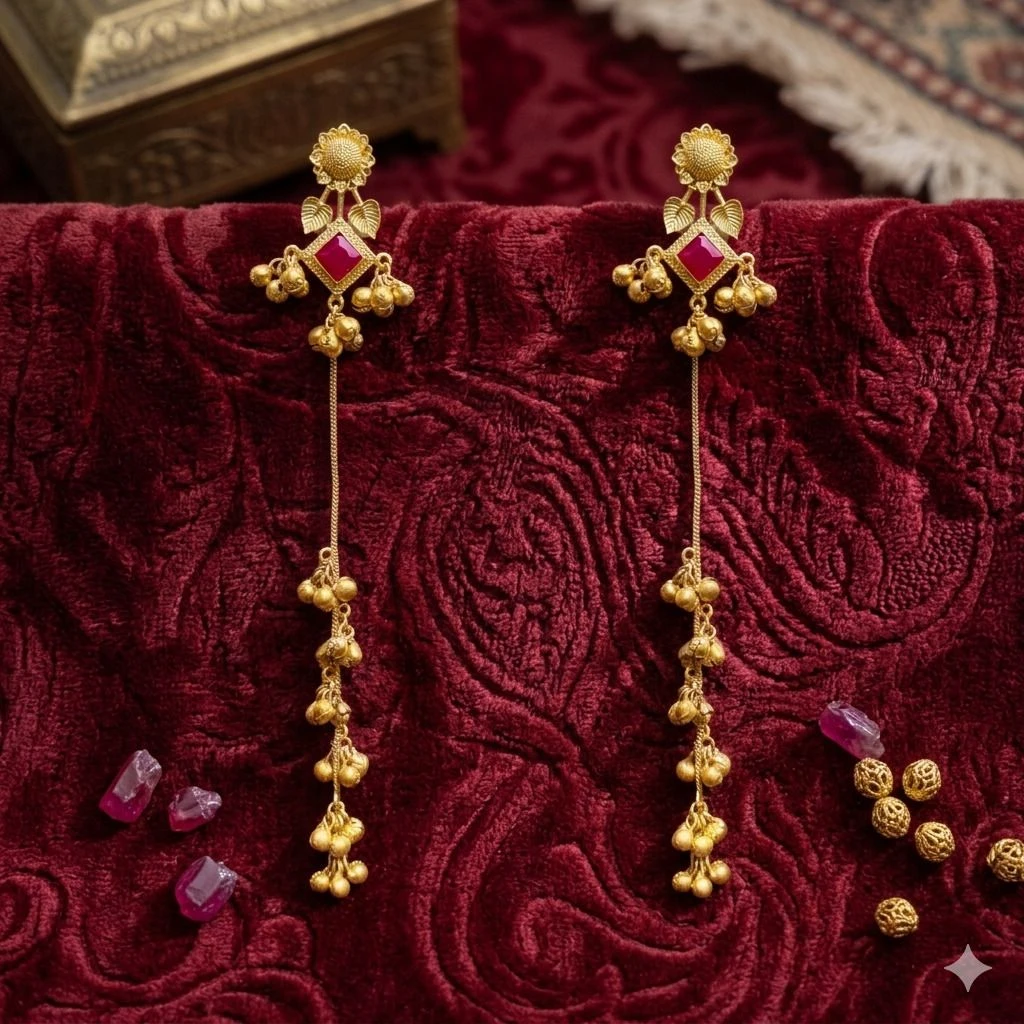 Tahaniya Trandy Kashmiri Jhumka Jhumki Earring view 4