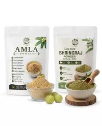 Bhringraj And Dehydrated Amla Powder Combo Pack of 2 view 1
