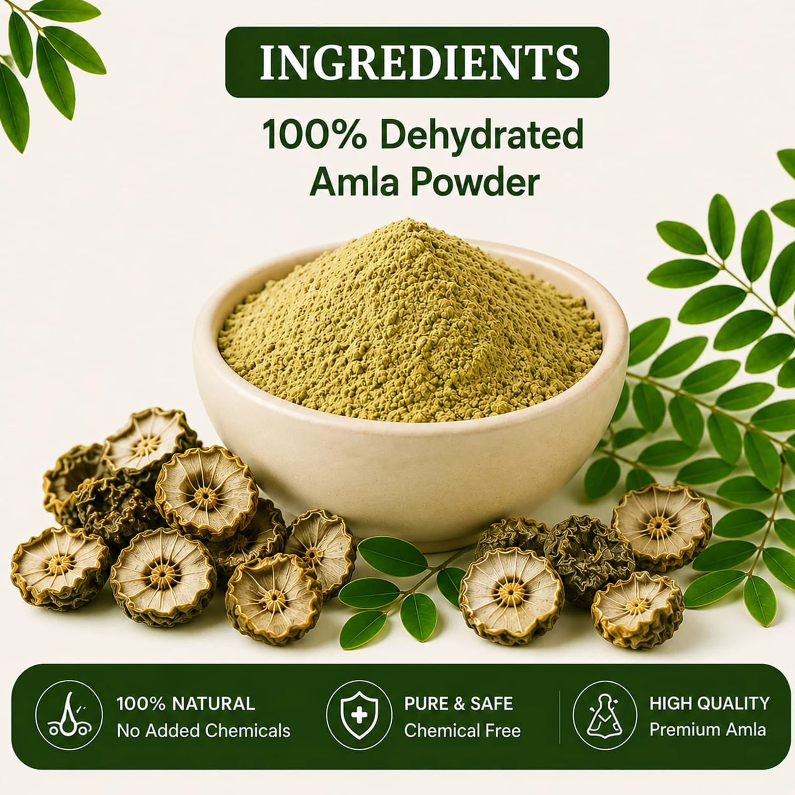 Bhringraj And Dehydrated Amla Powder Combo Pack of 2 view 5