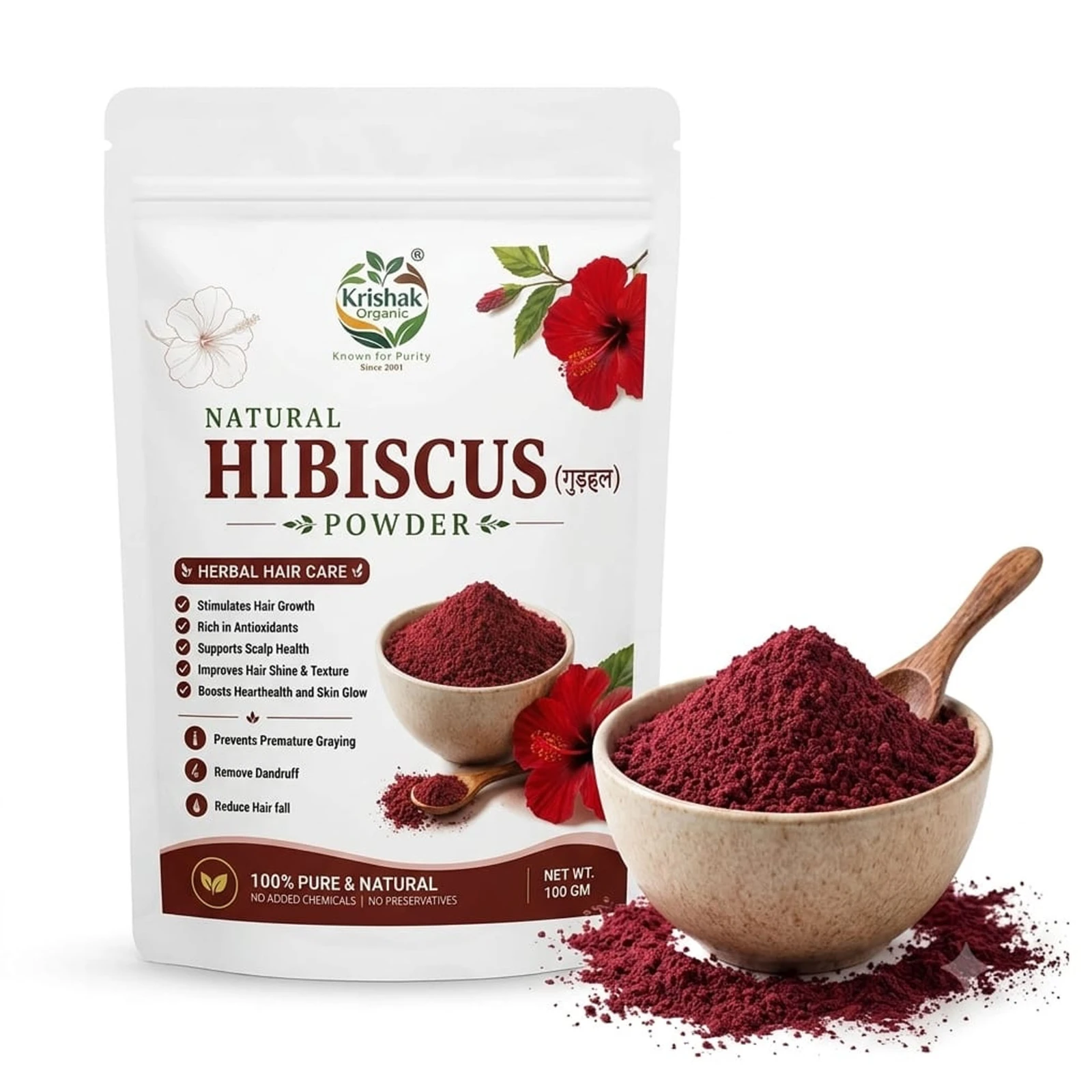 Hibiscus And Dehydrated Betroot Powder Combo Pack of 2 view 8