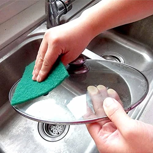 Design Studio - Multipurpose Scrub Pad for Kitchen Tiles and Utensil Scrubber Non-Scratch (Green Colour - 6 Pcs Set) view 2