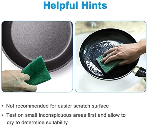 Design Studio - Multipurpose Scrub Pad for Kitchen Tiles and Utensil Scrubber Non-Scratch (Green Colour - 6 Pcs Set) view 3