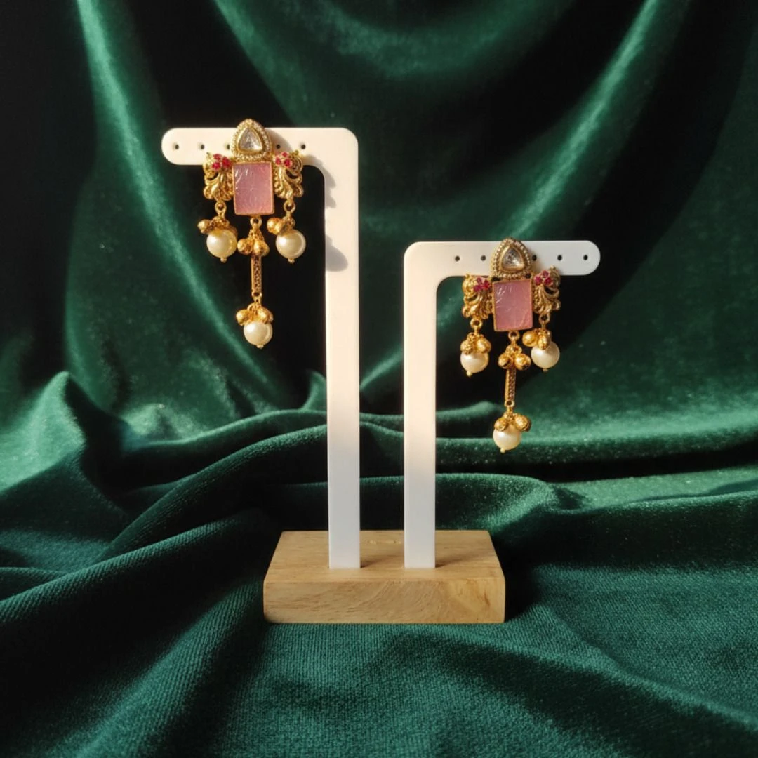 Tahaniya Trendy kashmiri jhumka for girl and women Drops & Danglers view 4