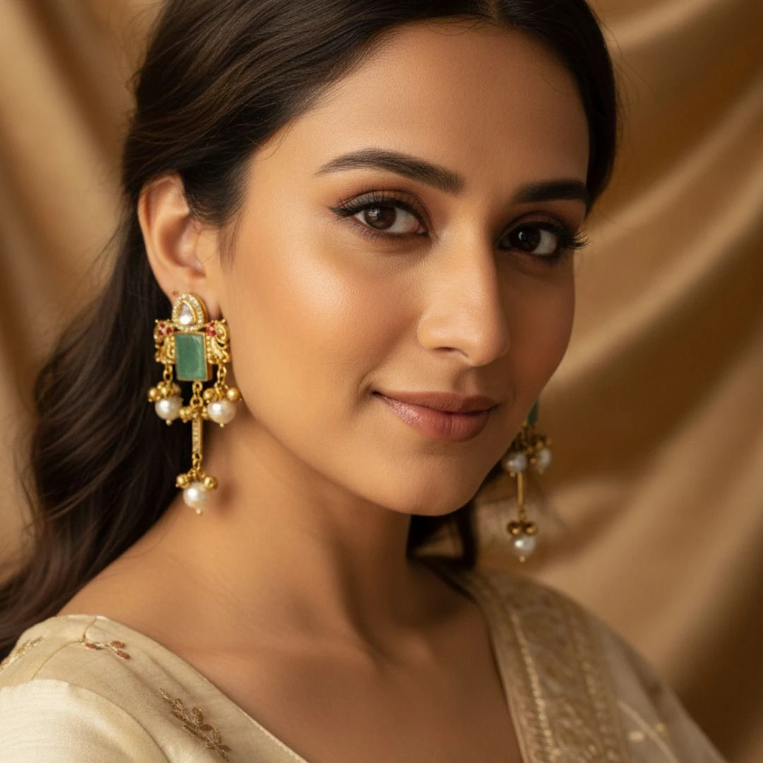 Tahaniya Trendy kashmiri jhumka for girl and women Drops & Danglers view 2