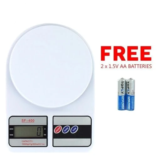 Kitchen Weight Machine 6 Months Manufacturer Warranty, Digital Scale with LCD Display, Scale for Home Baking, Cooking & Balance Diet. Machine with capacity 10Kg, (Model SF400) view 8