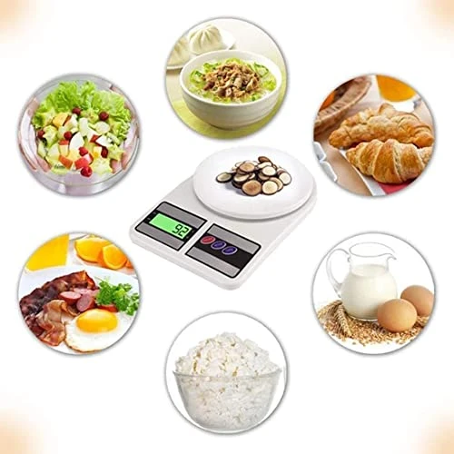 Kitchen Weight Machine 6 Months Manufacturer Warranty, Digital Scale with LCD Display, Scale for Home Baking, Cooking & Balance Diet. Machine with capacity 10Kg, (Model SF400) view 3