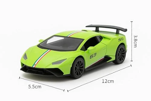 Design Studio 1:36 Scale Lamboghini Die-Cast Car – Alloy Pull Back Toy Vehicle with Openable Doors – Sports Car Model with Realistic Detailing for Boys, Kids & Collectors (Color As Per Stock) view 4