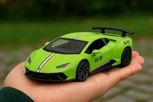 Design Studio 1:36 Scale Lamboghini Die-Cast Car – Alloy Pull Back Toy Vehicle with Openable Doors – Sports Car Model with Realistic Detailing for Boys, Kids & Collectors (Color As Per Stock) view 6