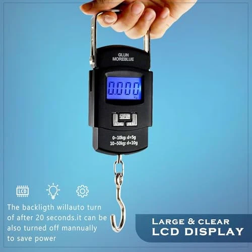 Electronic Portable Digital LED Screen Luggage Weighing Scale, 50 kg/110 Lb For Multi-Purpose Use. view 3