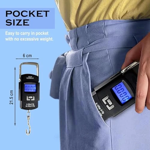 Electronic Portable Digital LED Screen Luggage Weighing Scale, 50 kg/110 Lb For Multi-Purpose Use. view 5
